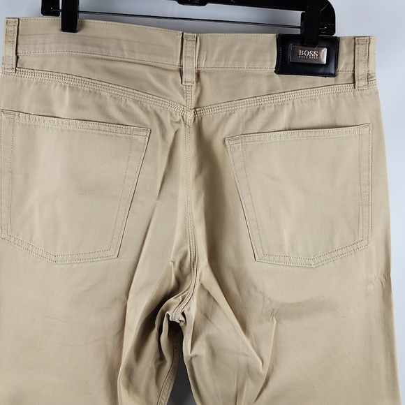 Hugo Boss Alabama Lightweight 5-Pocket Chino Style Casual Pants Biege/Tan 36x30 - Picture 9 of 13